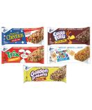 Cereal Bar Variety Pack - Team Cheerios, Trix, Cocoa Puffs, Cinnamon Toast Crunch & Golden Grahams - 20 Bars Total with 2 Lollipops - Buy Online on GoSupps.com
