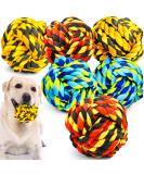 Sharlovy Indestructible Dog Toys - Durable Dog Balls & Cubes for Large and Aggressive Dogs | 6-Pack with Rotated Cotton Rope - Buy Online on GoSupps.com