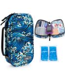 Youshares Insulin Cooling Bag with 2 Packs - Large Capacity Medication Etui for Diabetics | Keep Insulin Safe and Cold (Sea Waves) - Buy Online on GoSupps.com