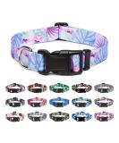 Shop Mercano Dog Halison Collar - Soft Nylon Comfort for Small & Medium Dogs - Floral Purple Design - Buy Online on GoSupps.com