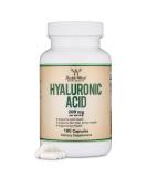 Hyaluronic Acid Supplement - 180 Capsules (200mg Per Serving) for Skin & Face Aging Support | Enhances Hyaluronic Acid Serum Effects | Acido Hialuronico by Double Wood - Buy Online on GoSupps.com
