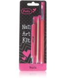 Pretty Nail Art Kit with Dotting Tool/Brush/Cuticle Stick - Buy Online on GoSupps.com