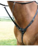 Shires Salisbury 3 Point Breastplate-Black/Silver Full - Buy Online on GoSupps.com