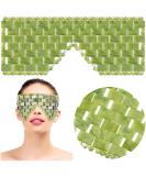 SATINIOR Jade Eye Mask - Hot/Cold Green Jade Facial Mask for Soothing Relief, Women Men Sleep Mask - Buy Online on GoSupps.com