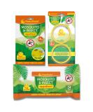 Mosquito Repellent Set: PestShield Mosquito Repellent Wipes 24pk Citronella Mosquito Repellent Patches 18pk and Citronella Mosquito Repellent Bracelet Bands 2pk - Full Protection Kit - Buy Online on GoSupps.com
