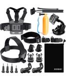 ZOOKKI Action Camera Accessories Kit for GoPro & More - 30-in-1 Accessory Package - Buy Online on GoSupps.com