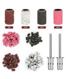 120pcs Grinding Sleeve Nail Cutter Set | Nail Drill Attachments & Grits for Manicure & Pedicure - Ideal for Nail Art Care - Buy Online on GoSupps.com