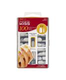 KISS 100 Full Cover Fake Nails Manicure Kit 10 Sizes 5 Manicures Medium Length Active Oval 100 Nails Active Oval 101 Piece Set - Buy Online on GoSupps.com