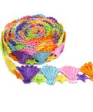 5 Yards Honbay Morning Glory Lace Embroidered Trim Ribbons for Sewing & Crafts - Buy Online on GoSupps.com