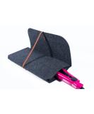 Glamza Hair Straightener Mat & Pouch - Made from Heat Resistant Safety Felt - Ideal for Home & Travel (Dark Grey (Pouchy)) - Buy Online on GoSupps.com