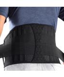 Racbeuk Lumbar Support Belt - Large Size, Lower Back Brace for Herniated Disc, Sciatica, Pain Relief - Breathable & Supportive Brace for Men & Women - Buy Online on GoSupps.com