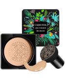 Mushroom Head Air Cushion CC Cream with Sponge - Full Coverage Concealer Foundation for Long-Lasting Matte Makeup - Natural Color - Buy Online on GoSupps.com