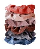 Rainspire Velvet Big Hair Scrunchies 6 Pack - Soft Hair Ties for Women/Girls in Light Colors - Perfect Hair Accessories for All Hair Types - Buy Online on GoSupps.com