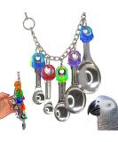 Bonka Bird Toys 1969 Spoon Delight for African Grey Parrot, Amazon, Conure, Quaker, Caique, Eclectus, Small Cockatoos, Mini Macaws, and Similar Birds - Buy Online on GoSupps.com