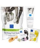 Foot Care Kit Bundle with Escenti Foot Soak for Home Spa Softening Foot Lotion & 2x Foot Mask Set with exclusive F&F Footcare Natural Wooden Scoop - To Relax and Refresh Tired Feet at Home - Buy Online on GoSupps.com