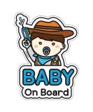 Baby on Board Car Sign - Cowboy Design for Safety and Style - Buy Online on GoSupps.com