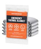 Go Time Gear Emergency Blankets - 4 Pack of Mylar Space Blankets for Camping, Hiking & Survival Kits - Buy Online on GoSupps.com