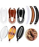 9-Piece Flexible Plastic Banana Hair Clips for Women - Ponytail Holder Comb Set - Buy Online on GoSupps.com