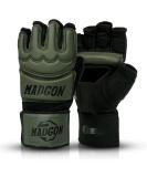 Madgon MMA Gloves - Professional Quality Boxing & Training Gloves for Grappling | Olive/Black - Buy Online on GoSupps.com