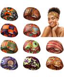 Canlierr 10 Pieces African Headband Boho Print Headband African Turban Wide Elastic Headband Yoga Sports Workout Hairband Stretchy Headwrap for Women Girls Hair Accessories (Chic Patterns) - Buy Online on GoSupps.com