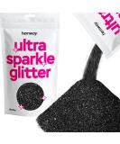 Hemway Ultrafine Black Sparkle Glitter 100g | Cosmetic Safe Extra Fine Glitter for Crafts & DIY Projects - Buy Online on GoSupps.com