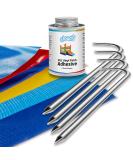 Cloud 9 Professional Vinyl Repair Patch Kit for Inflatable Bounce House - Includes Hold Down Stakes - Buy Online on GoSupps.com