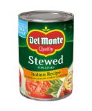 Del Monte Canned Stewed Tomatoes with Basil, Garlic, and Oregano - 14.5 Ounce (Pack of 12) - Buy Online on GoSupps.com