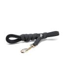 IDC Color & Gray Rubberized Leash - 20mm x 10m with Loop | Durable Black-Gray Dog Leash for International Shipping - Buy Online on GoSupps.com