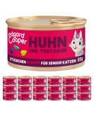 Edgard & Cooper Grain-Free Wet Cat Food for Seniors - 18 Pack Chicken & Turkey in Sauce - Natural & Balanced 85g - Buy Online on GoSupps.com