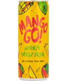 Mango GO! - The Mango Natural Energy Drink - 12 x 250ml - Vegan - New - Plant-Based - Natural Energy - Natural Caffeine Drink - Healthy Energy Drink - Pick ME UP Before You GO GO! - Buy Online on GoSupps.com
