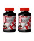 Muscle Builder Pills for Men - 3000MG BCAA Braided Amino Acid - Train & Recover - 2 Bottles 240 Tablets - International Shipping - Buy Online on GoSupps.com