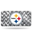 NFL Pittsburgh Steelers Diamond Plate Metal Auto Tag 8.5 x 11 - Ideal for Trucks, Cars, and SUVs - Buy Online on GoSupps.com