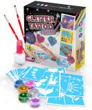 Original Stationery Glitter Tattoo Studio - Sparkly & Colorful Temporary Tattoos for Kids | Fabulous Toys for Girls - Perfect Birthday Gift Idea - Buy Online on GoSupps.com