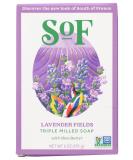 South of France Lavender Fields Bar Soap - Gluten Free Cruelty Free 6 oz (Pack of 3) | International Shipping - Buy Online on GoSupps.com