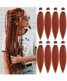 Xtrend 20 Inch EZ Braids 8Packs Copper Red Pre-Stretched Easy Braiding Hair Extensions for Box Braids Hair Hot Water Setting Synthetic Fiber Hair Extensions 350# 20 Inch (Pack of 8) 350# - Buy Online on GoSupps.com