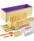 Artcome Multi-Function Adjustable Wood Soap Making Mold Kit with Stainless Steel Cutters | Rectangular Silicone Mold Set - Buy Online on GoSupps.com