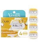 Gillette Venus ComfortGlide Womens Razor Blade Refills, 4 Count, Infused with Olay Coconut Scent - Buy Online on GoSupps.com