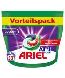 Ariel Allin1 PODS liquid detergent capsules Color+ 53 wash loads excellent stain removal on the 1st wash 53 WL Alt - Buy Online on GoSupps.com