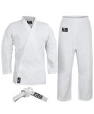 Hawk Sports Lightweight Karate Uniform for Kids & Adults - Martial Arts Gi with Belt - White - Buy Online on GoSupps.com