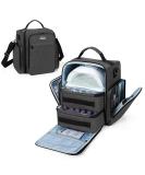 BAFASO Nail Polish Organizer: Holds 48 Bottles, with Lamp & Pouches - Black - Buy Online on GoSupps.com