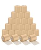 24 Pack Foam Pre-wrap Athletic Tape for Ankles, Wrists, Hands, Knees - Beige - Buy Online on GoSupps.com