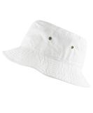 Bucket Hat - Unisex 100% Cotton & Denim UPF 50 Packable Summer Travel Beach Sun Hat Small-Medium White - Buy Online on GoSupps.com