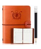 Yexiya 5 x 4 '' Golf Scorecard Book with Golf Pencil Leather Golf Journal Golf Notebook Golf Log Book Pocket Golf Score Book Golf Gifts for Men Golfers Sports and Outdoor Golf Club Accessories Light Brown - Buy Online on GoSupps.com