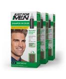 Just For Men Shampoo-In Color - Light Brown H-25 (Pack of 3) with Keratin and Vitamin E for Stronger Hair - Buy Online on GoSupps.com