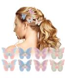 Arqumi Butterfly Hair Clips 8PCS - Colorful Non-Slip Hair Accessories for Girls, Teens, and Women - Buy Online on GoSupps.com