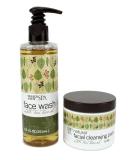Trader Joe's Spa Set: Nourishing Face Wash & Tea Tree Oil Cleansing Pads for Glowing Skin - International Shipping Available - Buy Online on GoSupps.com