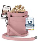 Buy Ostfriesenpfoten Frieda Treats for Dogs - High-Quality Synthetic Leather - Altrosa Size L - Easy Open Magnet Lock Futter Bag - Perfect Gassitasche for Outdoor Walks - Buy Online on GoSupps.com