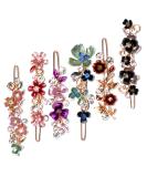 6PCS Vintage Flower Metal Hair Barrettes - Colorful Tige Boule Accessories for Women & Girls - Buy Online on GoSupps.com