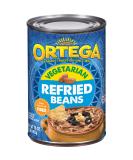 Ortega Vegetarian Refried Beans 16 oz (Pack of 12) - 1 lb cans | Delicious & Healthy Mexican Cuisine - Buy Online on GoSupps.com