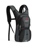 SHARKMOUTH FLYHIKER Hiking Hydration Backpack Pack - 2.5L BPA Free Water Bladder, Lightweight & Comfortable for Day Hikes and Trips - Dark Grey - Buy Online on GoSupps.com